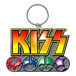 Image of KISS - Logo & Icons Keychain