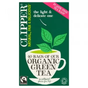 Image of Clipper Fair Trade Green Tea 40 bags
