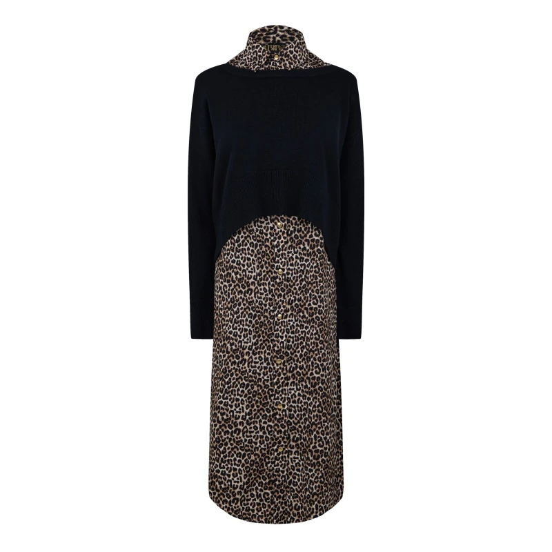 Image of Biba Biba 2in1 Jumper Dress - Black 10