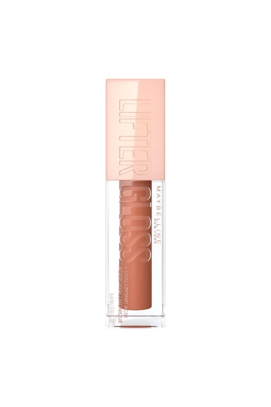 Image of Maybelline Womens Lifter Gloss Plumping Hydrating Lip Gloss With Hyaluronic Acid 5.4ml in Toffee Toffee Female