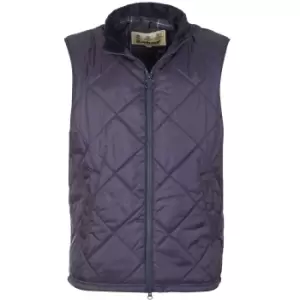 Image of Barbour Mens Finn Quilted Gilet Navy Large