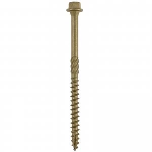 Image of Hex Head Index Wood Screws 8mm 100mm Pack of 10