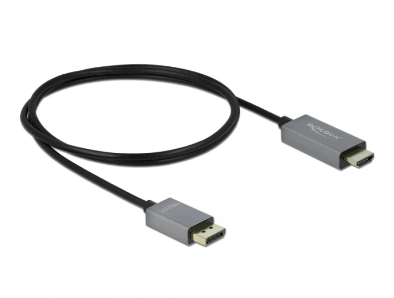 Image of DeLOCK Active DisplayPort 1.4 to HDMI Cable 4K 60 Hz (HDR) 1 m