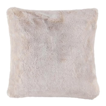 Image of Biba Blush Faux Fur Large Cushion - Blush Large