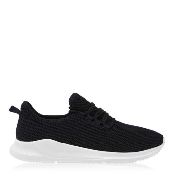 Image of Fabric Santo Trainers Ladies - Black/White