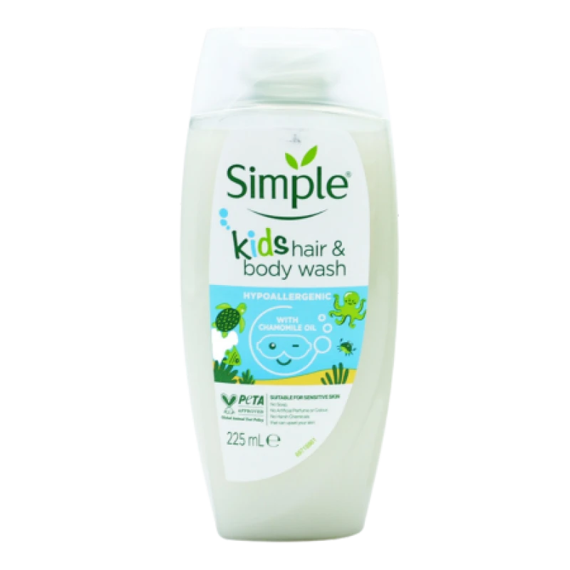 Image of Simple Kids Hair & Bodywash 225 ml