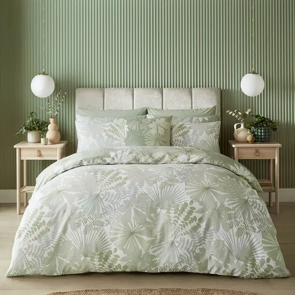 Image of Graham & Brown Bohemia Duvet Set, King, Sage