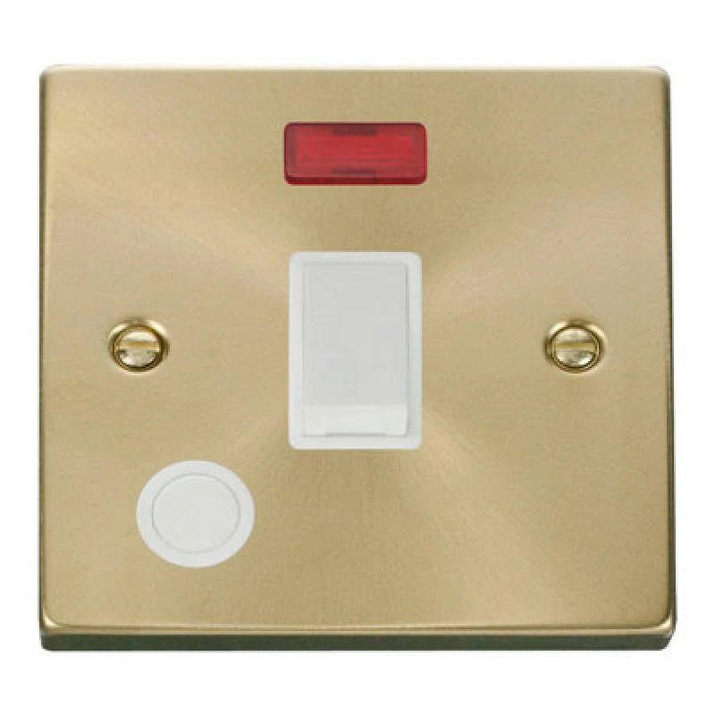 Image of SE Home Satin / Brushed Brass 1 Gang 20A DP Switch With Flex With Neon Gold unisex