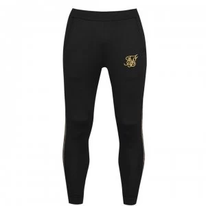 Image of SikSilk Gold Edit Cuffed Cropped Runner Joggers - Black