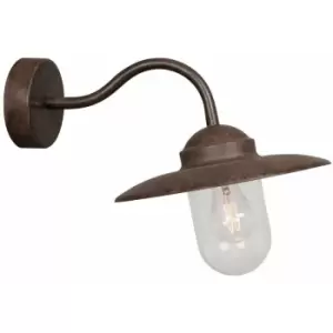 Image of Nordlux Luxembourg Outdoor Dome Wall Lamp Rusty, E27, IP54