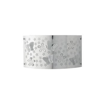 Image of Fan Europe Lighting - Fan Europe BUTTERFLY 2 Light Flush Wall Light Chrome 32x17cm