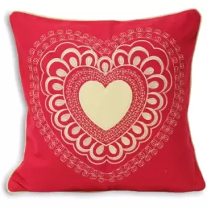 Image of Riva Home Scandi Valentine Cushion Cover (45x45cm) (Fuchsia) - Fuchsia