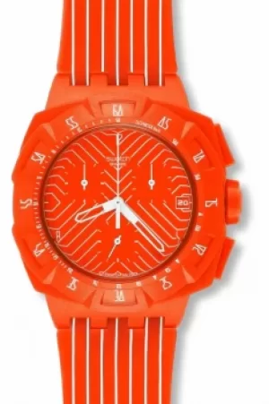 Image of Unisex Swatch Flash Run Chronograph Watch SUIO400