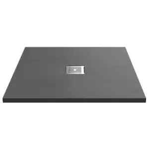 Image of Hudson Reed Square Shower Tray 900 x 900mm - Grey