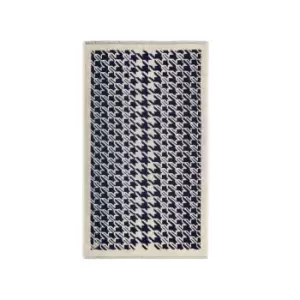 Image of Ted Baker Houndstooth Geo Bath Mat, Navy