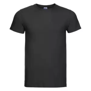 Image of Russell Mens Slim Short Sleeve T-Shirt (S) (Black)