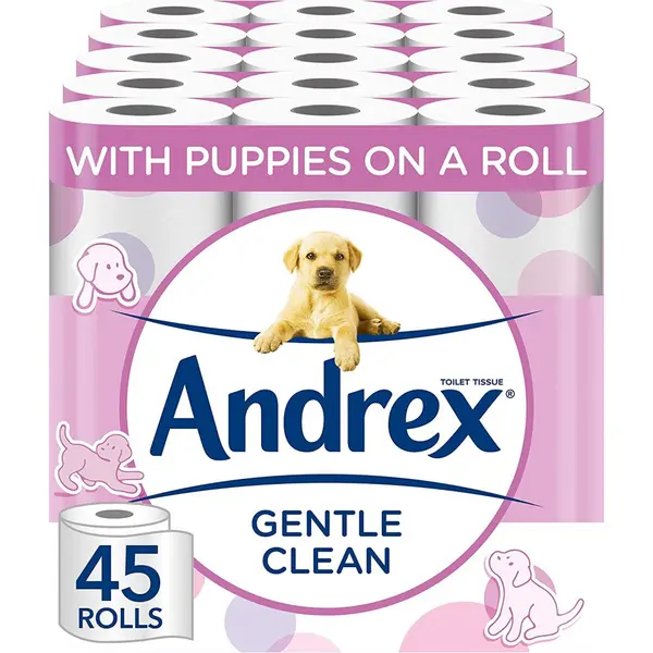 Image of Andrex Gentle Clean 45 Toilet Rolls