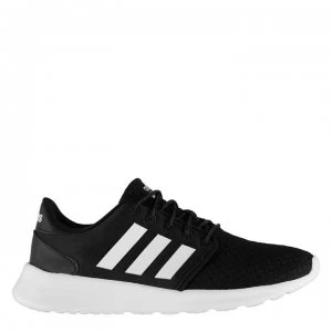 Image of adidas Qt Racer Womens Trainers - Black/Wht/Wht