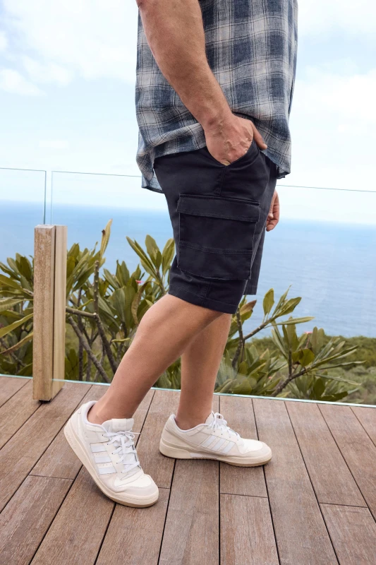 Image of BadRhino BadRhino Men Stretch Cargo Shorts in Dark Navy Size: 52R Dark Navy 52R Male 5059738085341