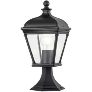 Image of Elstead Bayview Outdoor Pedestal Light Black, IP44