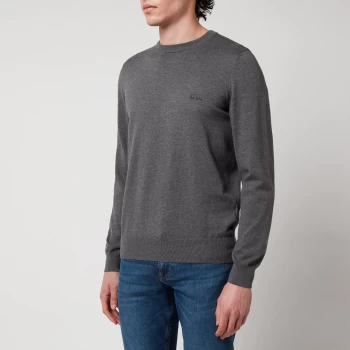 Image of BOSS Smart Casual Mens Pacas Crewneck Jumper - Medium Grey - M