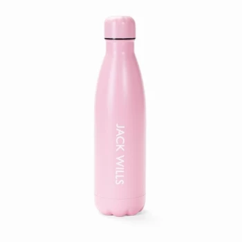 Image of Jack Wills Eco Metal Flask Water Bottle - Pink