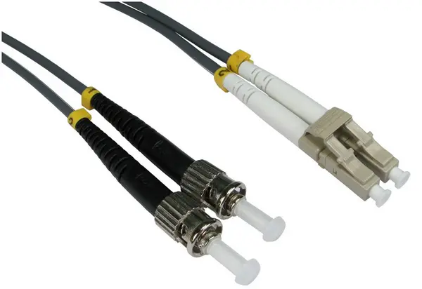 Image of Cables Direct 3m OM1 Fibre Optic Cable, LC - ST (Multi-Mode)