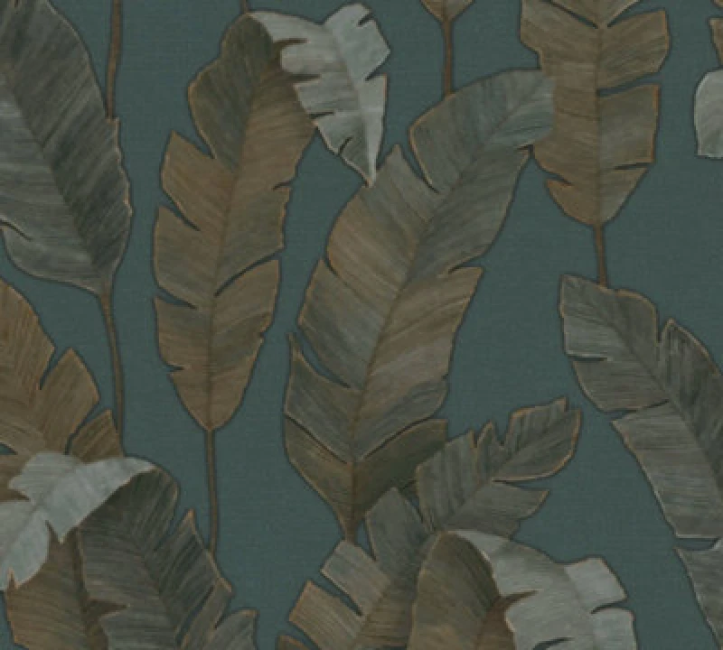 Image of As Creation Moody Tropical Blue Simply Spray Pre-Pasted 53Cm X 1050Cm