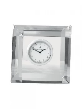 Image of Royal Doulton Radiance collection clock square faceted