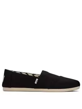 Image of TOMS Alpargata Vegan Espadrille - Black, Size 7, Women