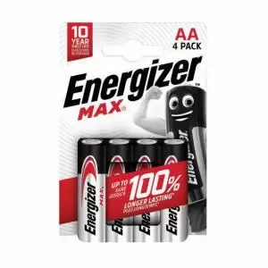 Image of Energizer Max AA Alkaline Batteries Pack 4 55245EN