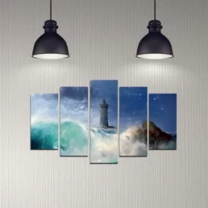 Image of 5DMDF-7 Multicolor Decorative MDF Painting (5 Pieces)