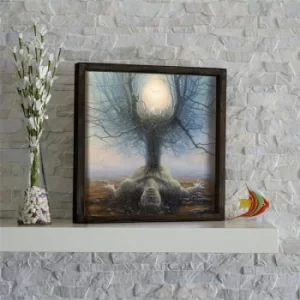 Image of KZM477 Multicolor Decorative Framed MDF Painting