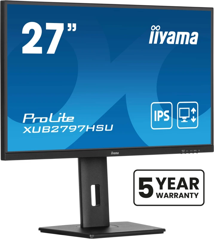 Image of iiyama iiyama ProLite XUB2797HSU-B2 computer monitor 68.6cm (27") 1920 x 1080 pixels Full HD LED Black XUB2797HSU-B2