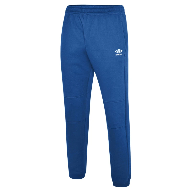 Image of Umbro Club Leisure Jogging Bottoms in Mid Blue Size: 11-12 Years Mid Blue Unisex 11-12 Years