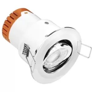 Image of Aurora Enlite 4.5W Polished Chrome Adjustable Dimmable Integrated Downlight Warm White - EN-DE52PC/30