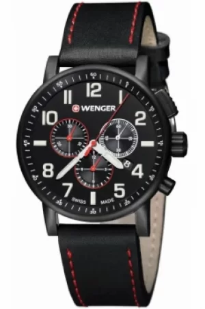 Image of Mens Wenger Attitude Chrono PVD Chronograph Watch 010343104