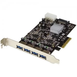 Image of 4 Port USB 3.1 PCIe Card with 2 Channels