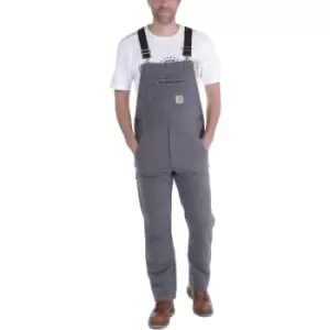 Image of Carhartt Mens Rugged Cotton Spandex Flex Rigby Bib Overalls Waist 36' (91cm), Inside Leg 30' (76cm)