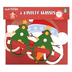 Image of Christmas Character Novelty Glasses (6 Pack)