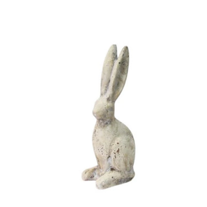 Image of Minster Rabbit Ornament - L11 X W9 X H26cm - Cream Cement