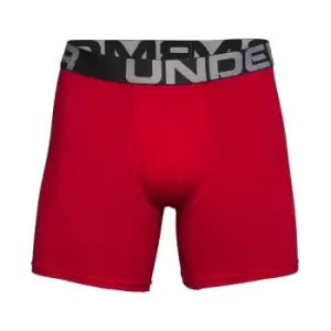 Image of Under Armour Charged Cotton 6" Boxerjock 3pk Red - MD
