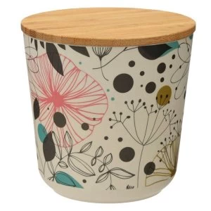 Image of Wisewood Botanical Bamboo Composite Small Round Storage Jar