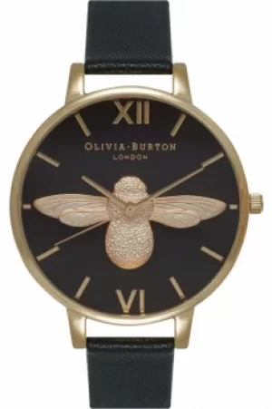 Image of Ladies Olivia Burton Animal Motif 3D Bee Big Dial Watch OB15AM64