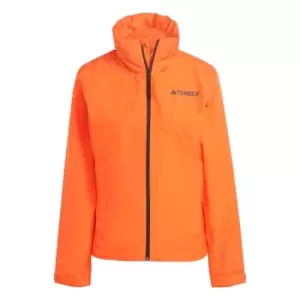 Image of adidas Terrex Multi RAIN. RDY 2-Layer Rain Jacket Womens - Semi Impact Orange