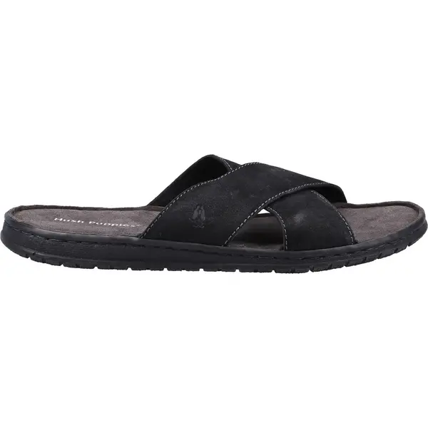 Image of Hush Puppies Mens Nile Lightweight Slip On Slide Sandals - UK 12 Black male GDE2460BLK12