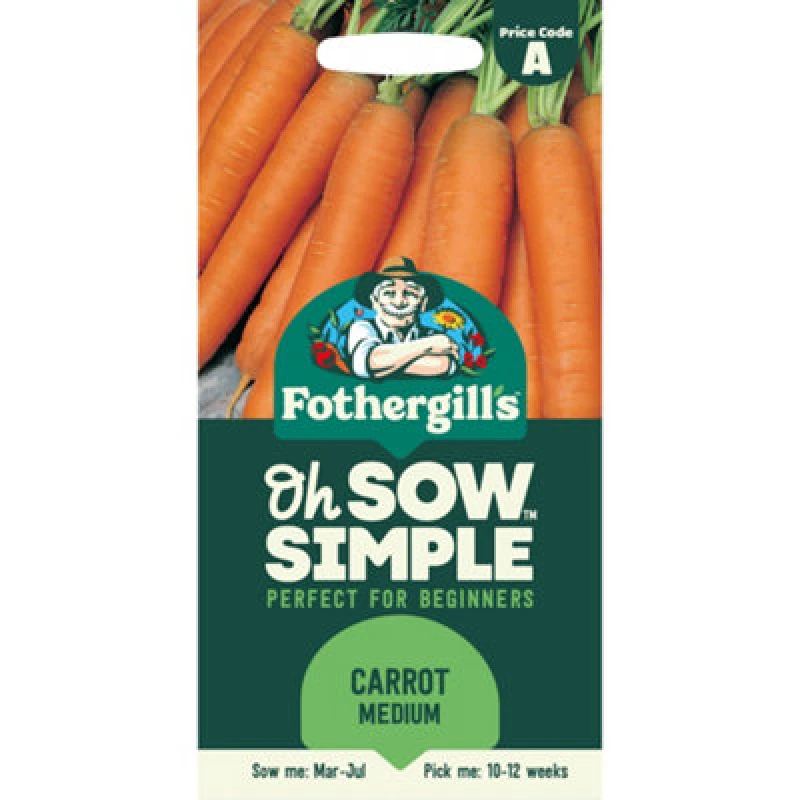 Image of Mr Fothergills Oh Sow Simple Carrot 'nates 5' Vegetable Seeds