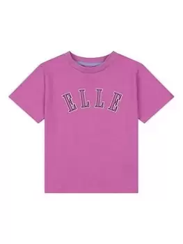 Image of Elle Girls Fitted Crop Top - Violet, Violet, Size Age: 15-16 Years, Women
