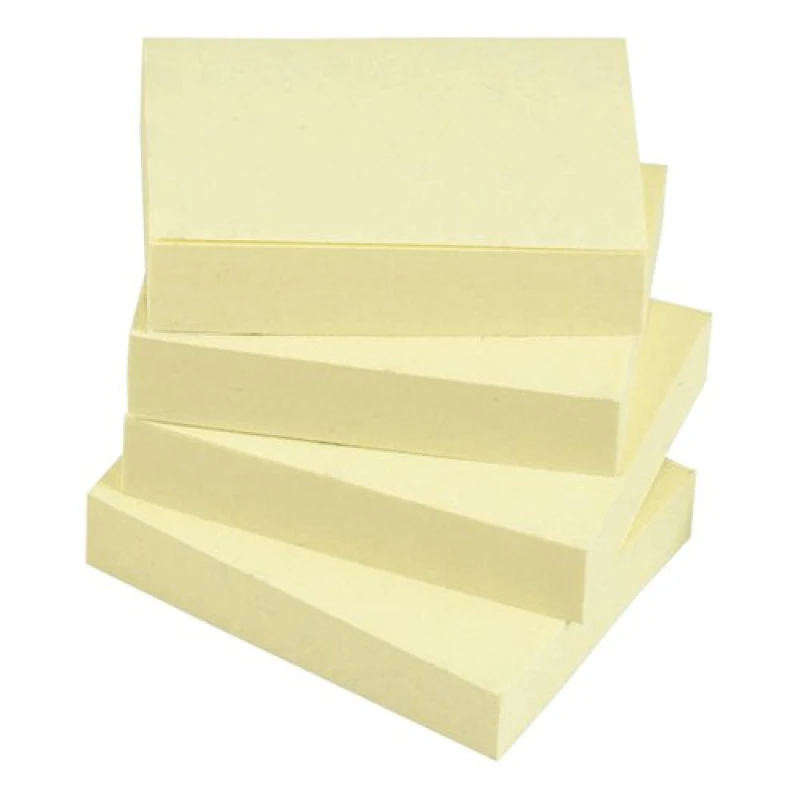 Image of 5 Star Sticky Notes 100 Sheets 38x51mm Yellow (12 Pack) 552250