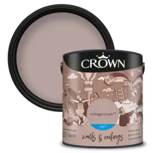 Image of Crown Matt Emulsion Paint Vintage Crush - 2.5 litres
